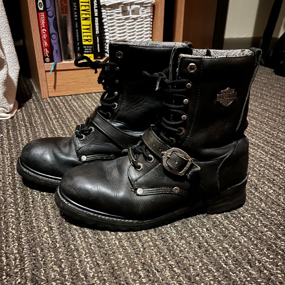 Harley Davidson motorcycle boots